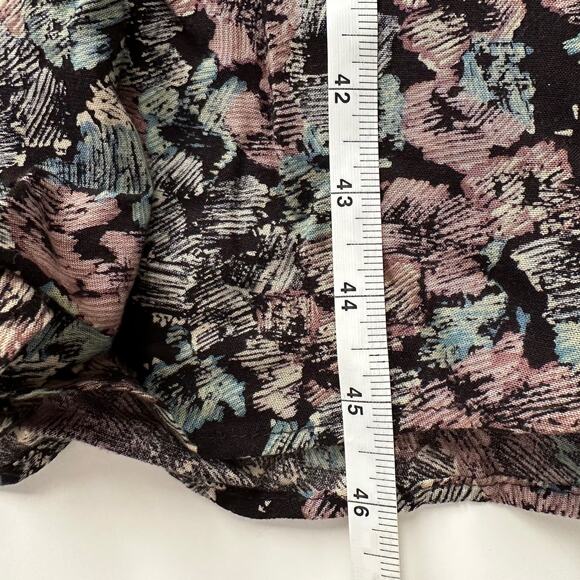 VTG Betsy's Things 90s Shoulder Pads Long Sleeve Drop Yoke Floral Cottagecore S - Picture 8 of 9